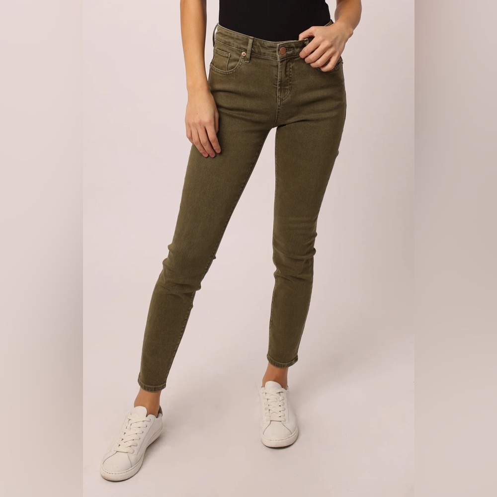 DEAR JOHN GISELE HIGH RISE ANKLE SKINNY JEANS IN CYPRESS size 27